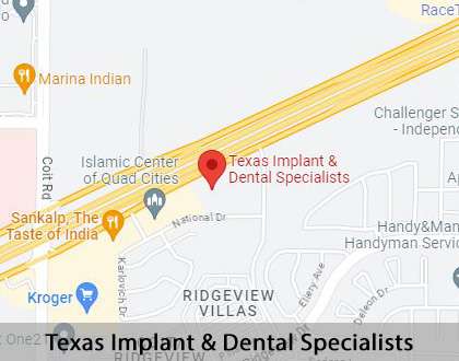 Map image for Crowns vs. Implants in Plano, TX